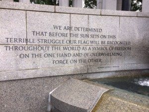 World War II Memorial: General George Marshall quote