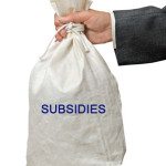 Bag with subsidies